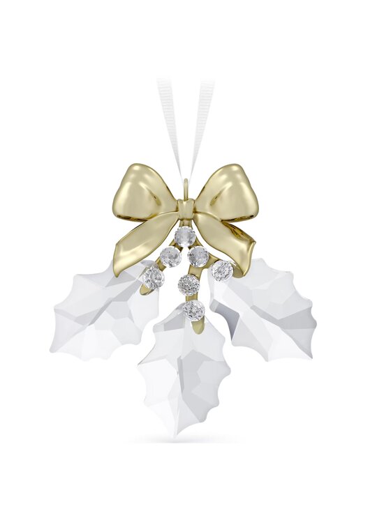 Swarovski Swarovski Ozdoba Holiday Magic Ozdoba Liście ostrokrzewu 5685701 Złoty