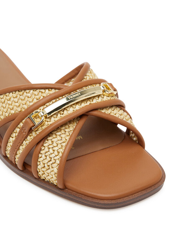 TWINSET TWINSET Nazouváky 251TGT020 Hnědá
