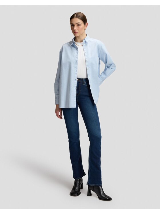 Lee Lee Koszula BOYFRIENDS SHIRT Niebieski Relaxed Fit