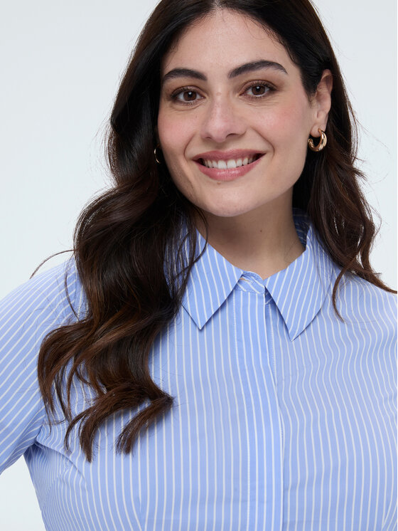 Fiorella Rubino Fiorella Rubino Camicia 5026T001430N0R4 Turchese A-Line Fit