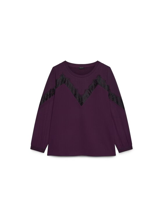 Fiorella Rubino Fiorella Rubino Bluza G815L009325N029 Fioletowy Regular Fit