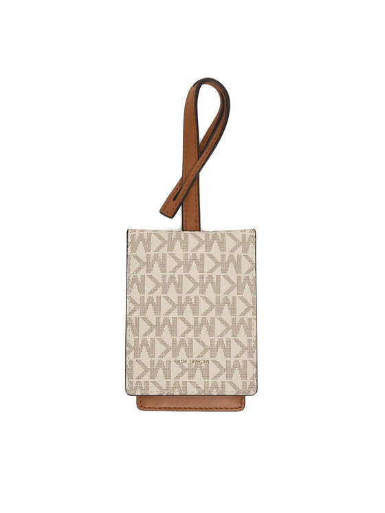MICHAEL Michael Kors MICHAEL Michael Kors Identyfikator do bagażu 32F5GJ6N1B Kremowy