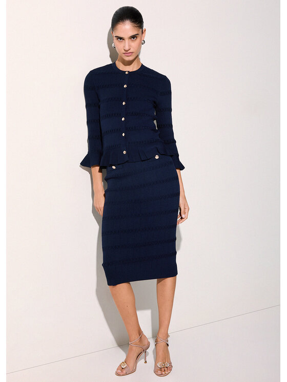 Liu Jo Liu Jo Spódnica midi CA6218MS55NP9583 Niebieski jasny Slim Fit