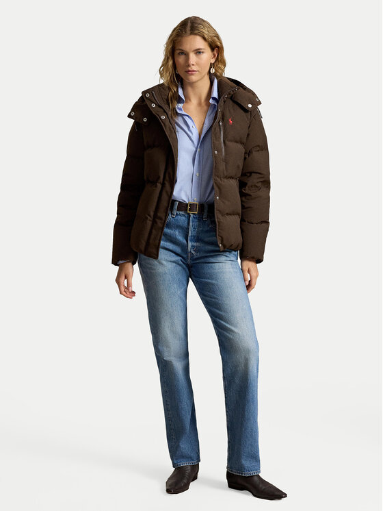 Polo Ralph Lauren Polo Ralph Lauren Daunenjacke 211B17285002 Dunkelbraun Relaxed Fit
