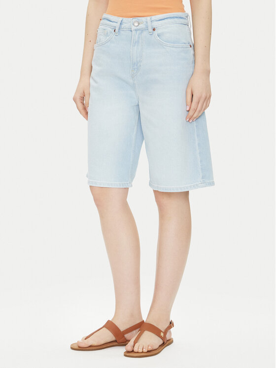 Pepe Jeans Pepe Jeans Džínové šortky PL801176 Modrá Loose Fit