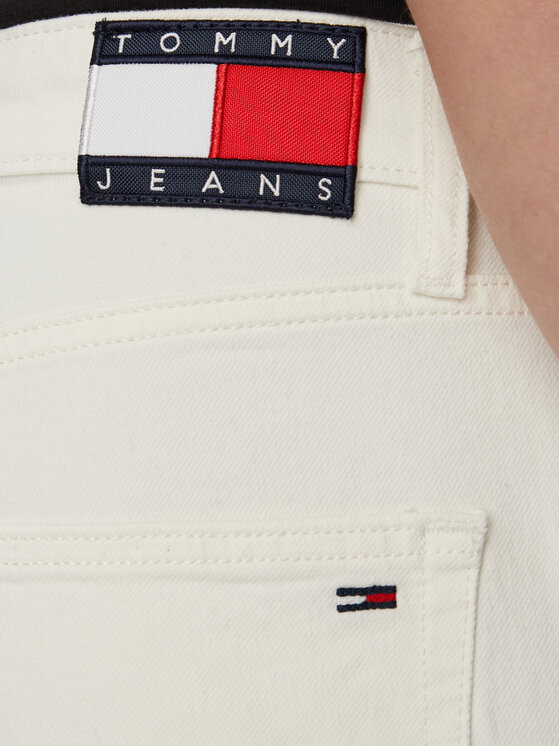 Tommy Jeans Tommy Jeans Jeans hlače Scanton DM0DM23270 Bela Slim Fit