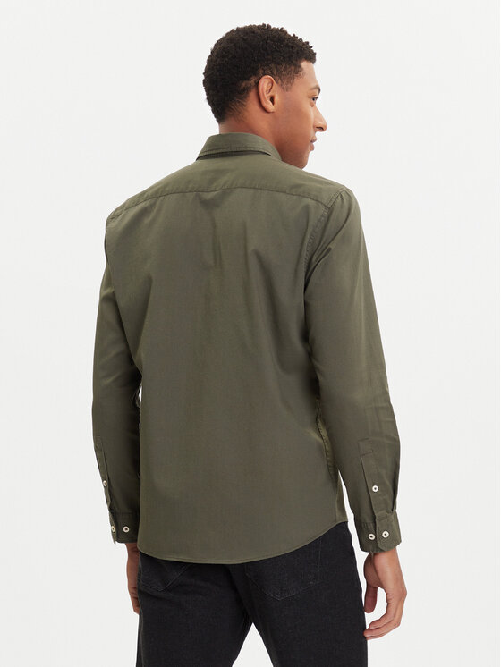 Marc O'Polo Marc O'Polo Hemd 528 7268 42342 Grün Regular Fit