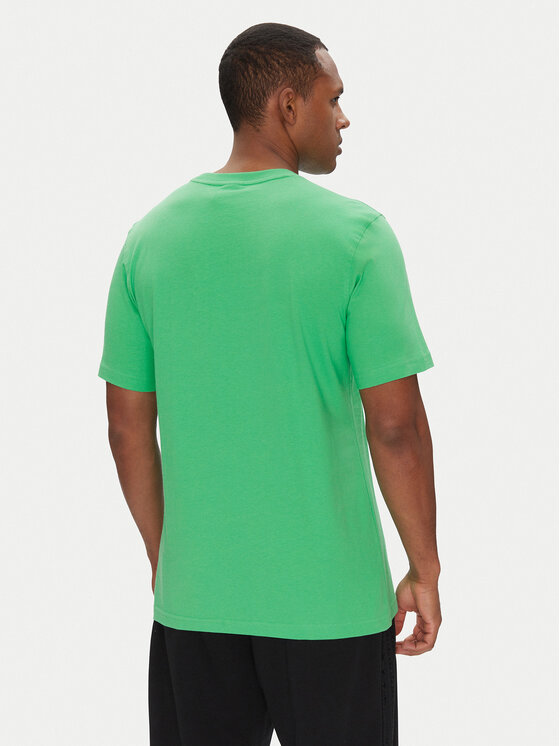adidas adidas T-Shirt Trefoil Essentials JN0235 Zielony Regular Fit
