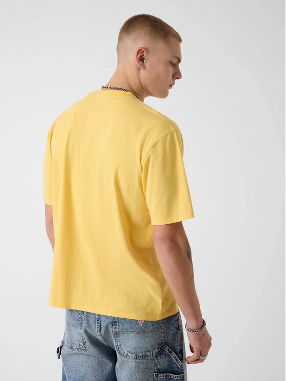 Guess Jeans Guess Jeans T-Shirt 182491 Žlutá Classic Fit