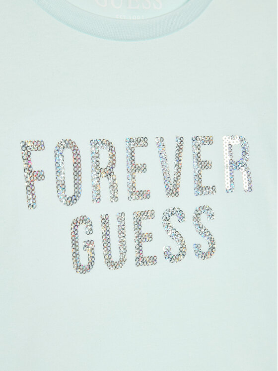 Guess Guess T-Shirt K3RI05 K6YW3 Niebieski Regular Fit