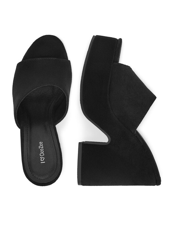 DeeZee DeeZee Klapki E8341-1 Czarny