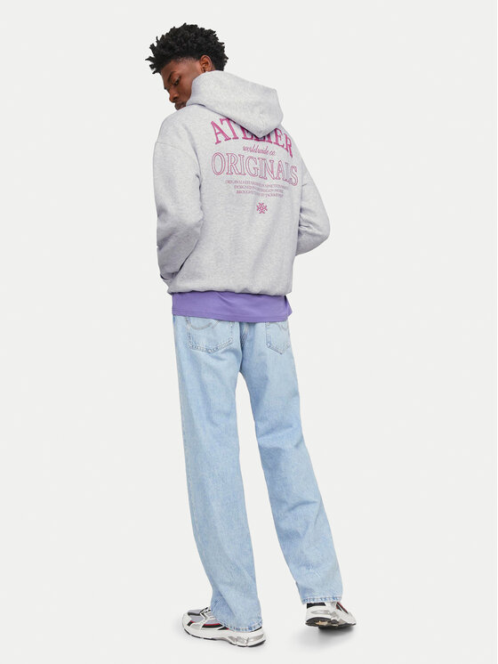Jack&Jones Jack&Jones Felpa Santorini 12253126 Bianco Oversize