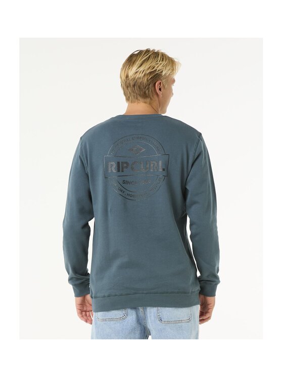 Rip Curl Rip Curl Bluza Stapler Crew Zielony Standard Fit