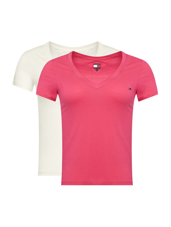 Tommy Jeans Tommy Jeans Set di 2 T-shirt DW0DW21367 Multicolore Slim Fit
