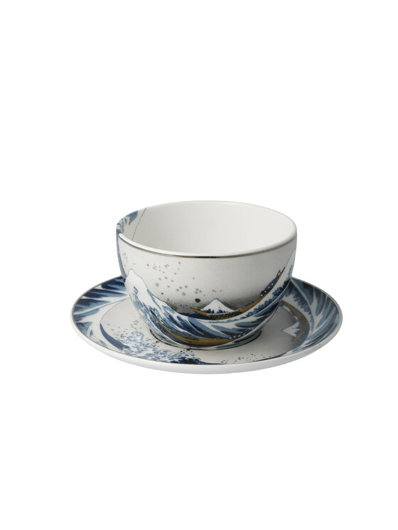 Goebel Goebel Filiżanka do herbaty Katushika Hokusai - Wielka fala Niebieski