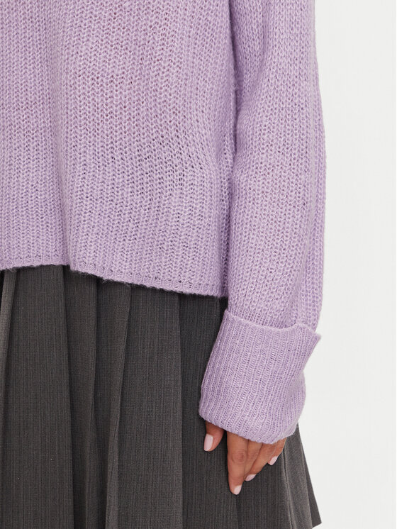 Brave Soul Brave Soul Bluză cu gât LK-230WERBURGHS Violet Loose Fit