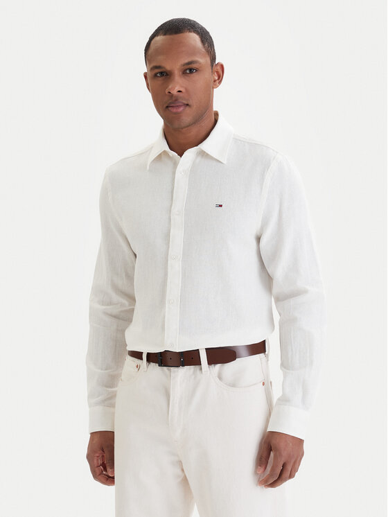 Tommy Jeans Tommy Jeans Camicia DM0DM22761 Écru Regular Fit