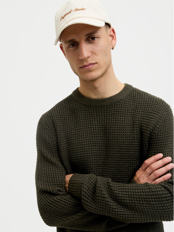 Jack & Jones Jack & Jones Πουλόβερ Global 12287594 Πράσινο Regular Fit