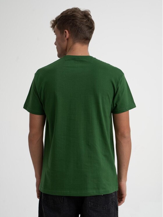 Urban City Urban City T-Shirt Koszulka Z Krótkim Rękawem Męska Urban City Zielona No Logo S Zielony Regular Fit