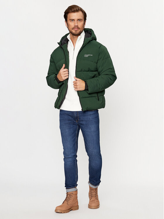 Jack&Jones Jack&Jones Žieminė striukė 12236065 Žalia Regular Fit