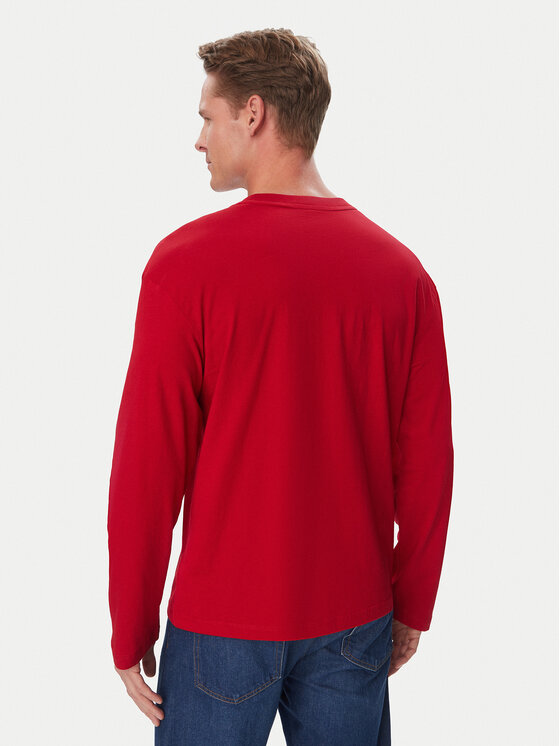 Tommy Hilfiger Tommy Hilfiger Majica dugih rukava UM0UM04014 Crvena Regular Fit