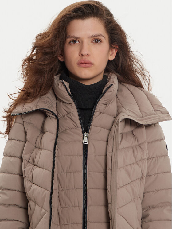 DKNY DKNY Winterjacke DLEMPN46 Beige Slim Fit
