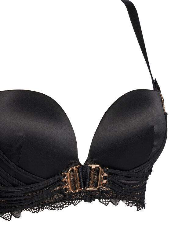 Hunkemöller Hunkemöller Biustonosz z fiszbiną Avela 302375 Czarny