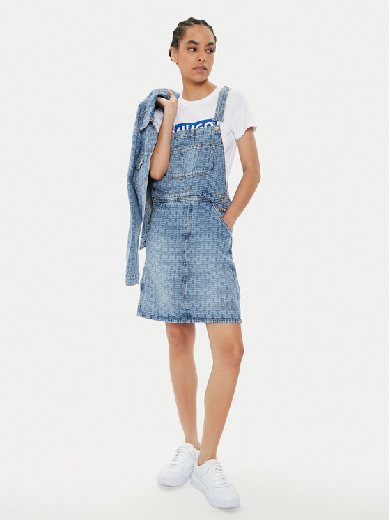 HUGO Hugo Sukienka jeansowa Garli_B 50513727 Niebieski Regular Fit