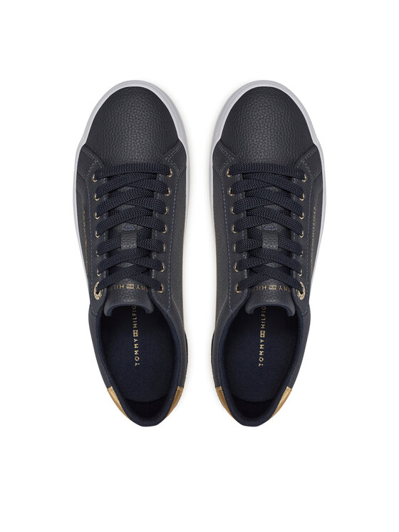 Tommy Hilfiger Tommy Hilfiger Tossud Essential Vulc Leather Sneaker FW0FW07778 Tumesinine