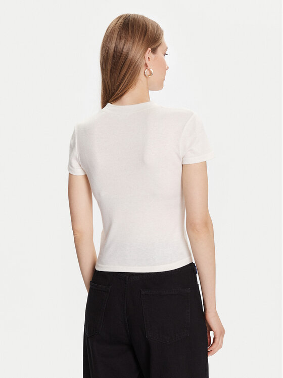 Guess Guess Футболка W5BP07 KCGM2 Écru Slim Fit