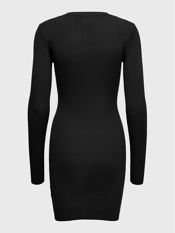 ONLY ONLY Trikotažinė suknelė Liza 15267964 Juoda Slim Fit