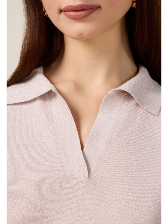 Oltre Oltre Cardigan M297J005032N006 Rosa Regular Fit