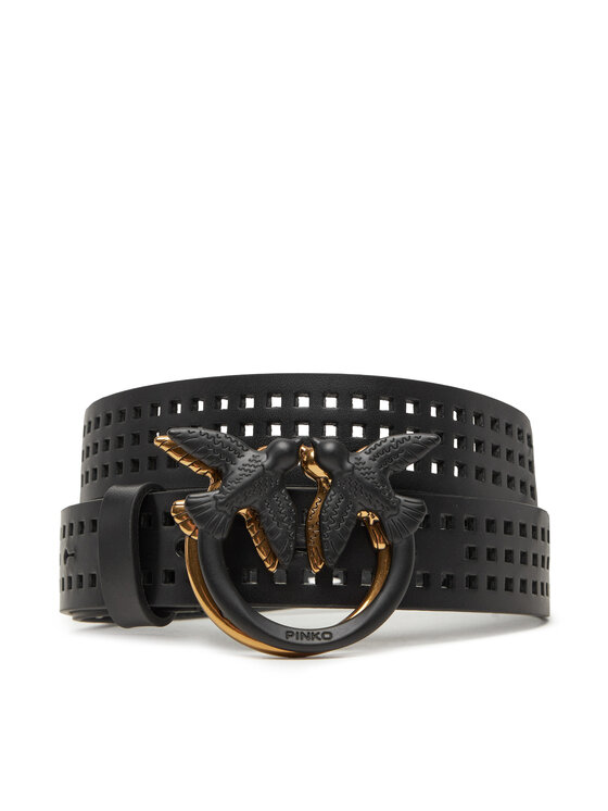 PINKO Dámsky opasok Love Berry H3 Belt PE 25 PLT01 100125 A11W Čierna
