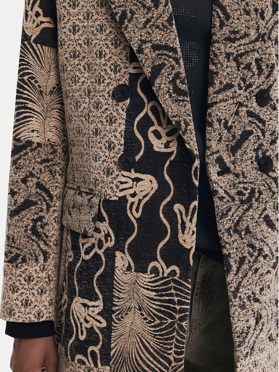 Desigual Desigual Płaszcz przejściowy Niza 24WWEW60 Beżowy Regular Fit