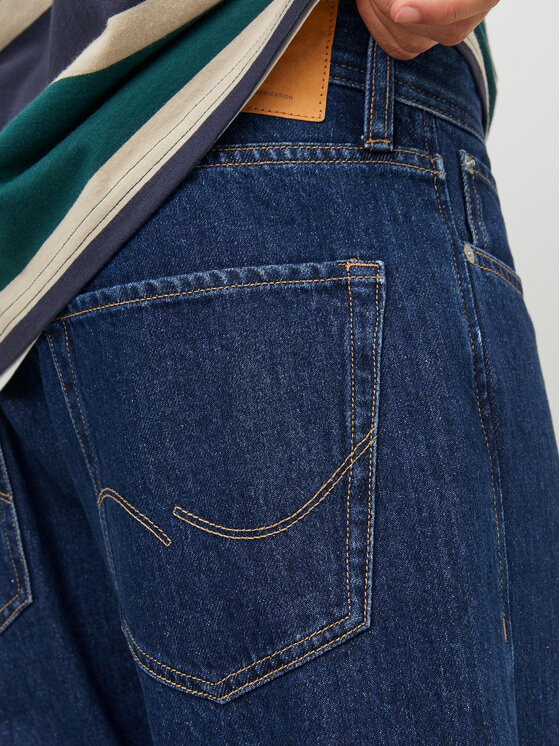Jack&Jones Jack&Jones Jeans hlače Eddie 12249028 Mornarsko modra Loose Fit