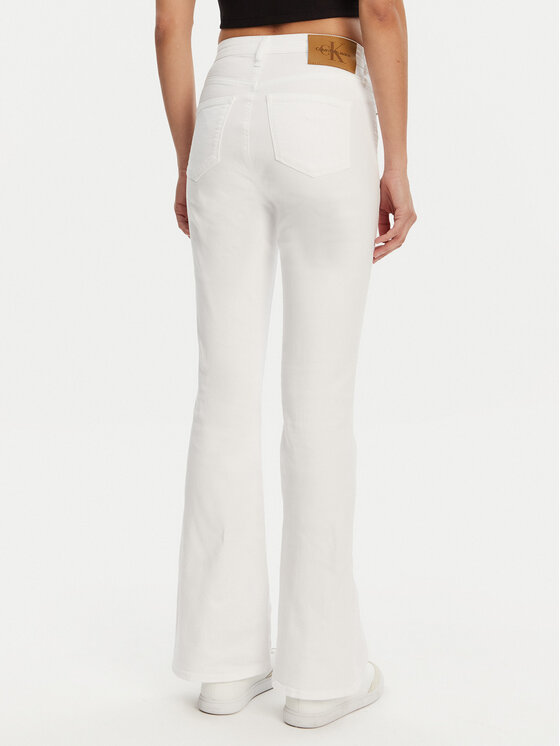 Calvin Klein Jeans Calvin Klein Jeans Blugi J20J225511 Alb Bootcut Fit
