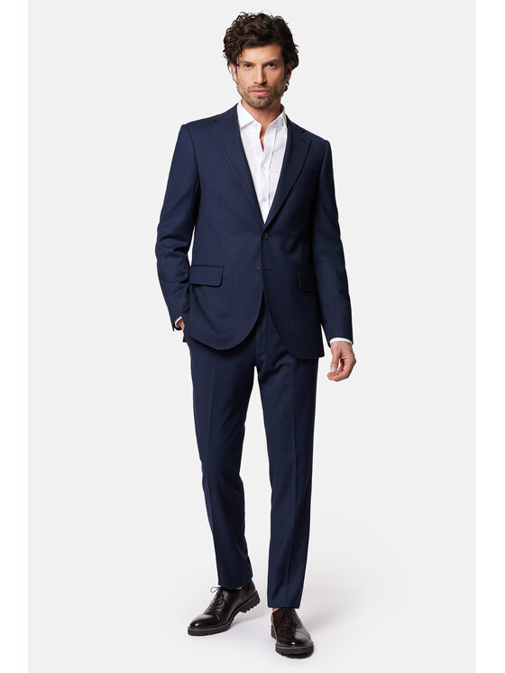 Lancerto Lancerto Garnitur Kannedy GA073124000004 Granatowy Slim Fit