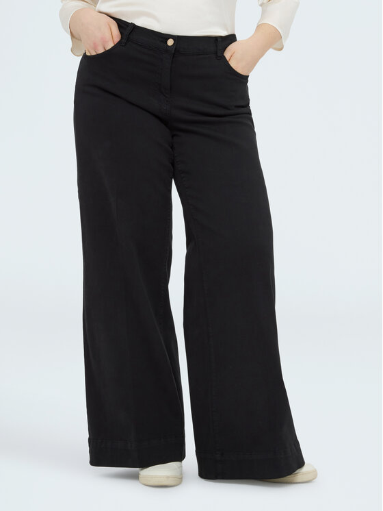 Fiorella Rubino Fiorella Rubino Spodnie materiałowe P709T005162N033 Czarny Regular Fit