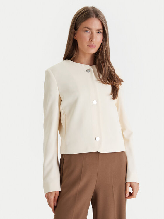 Calvin Klein Sacou Lux Crepe Lady LV044F418G Galben Regular Fit