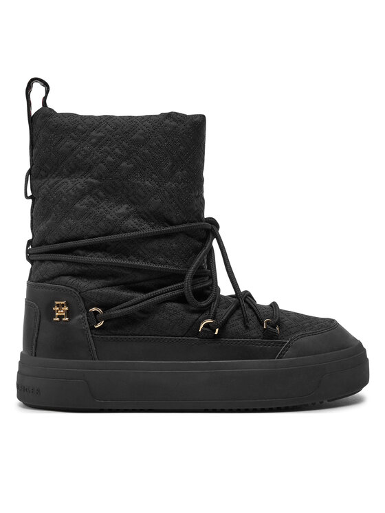 Tommy Hilfiger Tommy Hilfiger Μπότες Χιονιού FW0FW08430 Μαύρο
