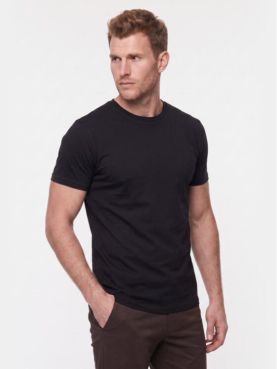 BASICLO BASICLO T-Shirt W-2326-99 Czarny Regular Fit