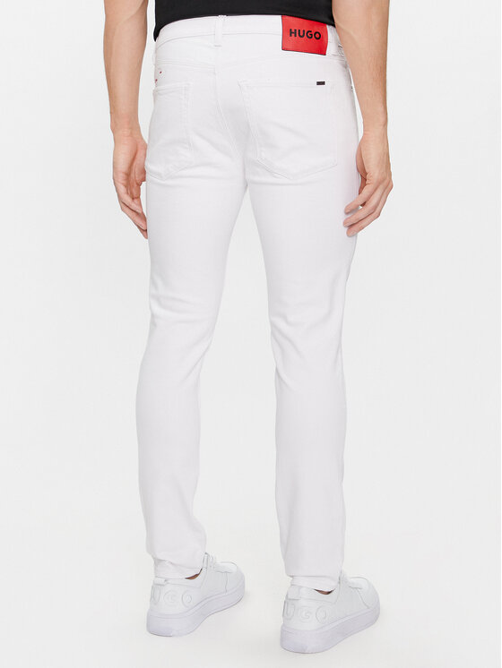 Hugo boss mens white on sale jeans