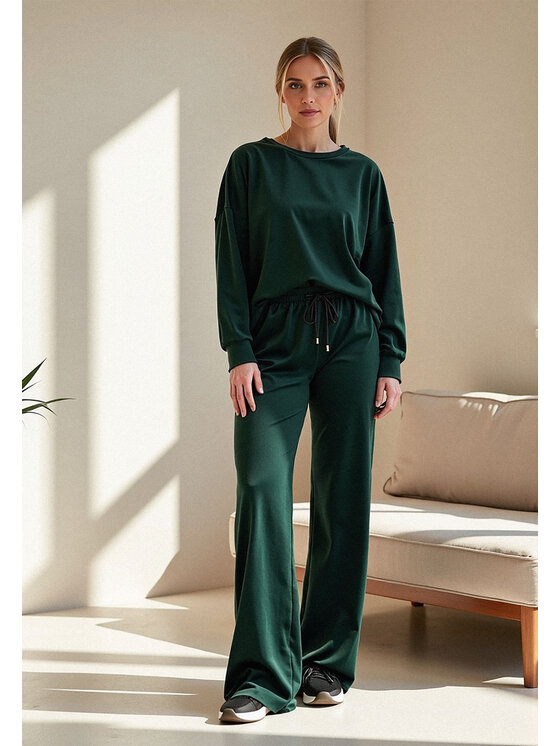FIGL FIGL Tepláková souprava M1100 Zelená Regular Fit