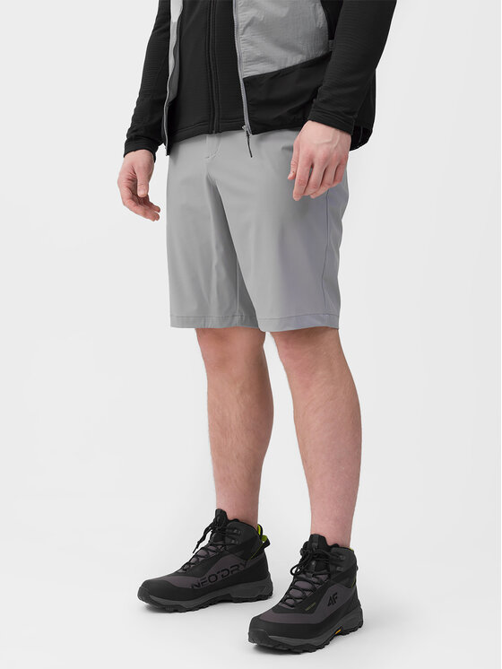 4F 4F Шорти от плат 4FWSS24TFSHM425 Сив Regular Fit
