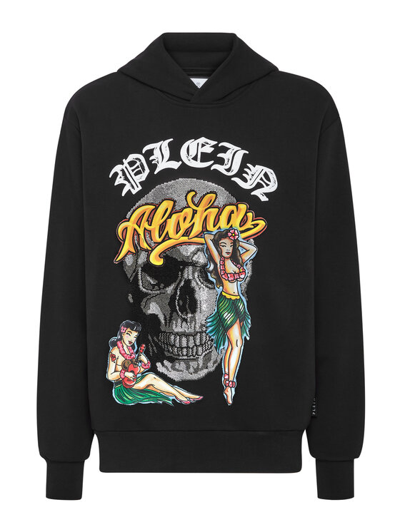 PHILIPP PLEIN PHILIPP PLEIN Mikina 677 Černá Regular Fit