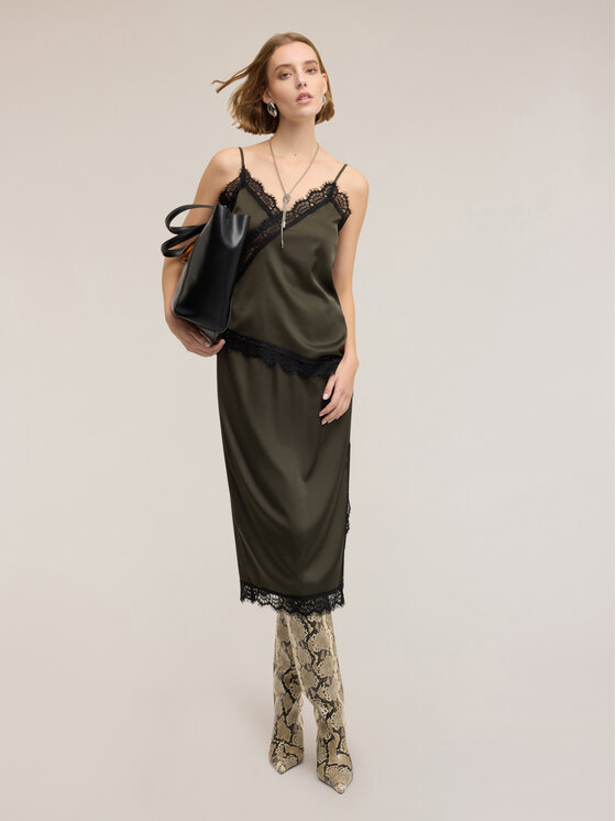 Motivi Motivi Top D061Q000572N035 Verde Regular Fit