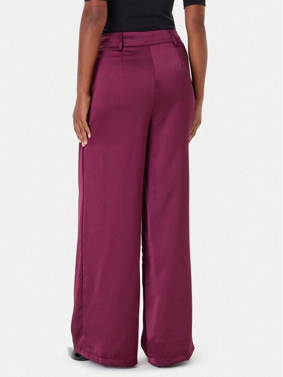 Rinascimento Rinascimento Spodnie palazzo CFC0124993003 Bordowy Wide Leg