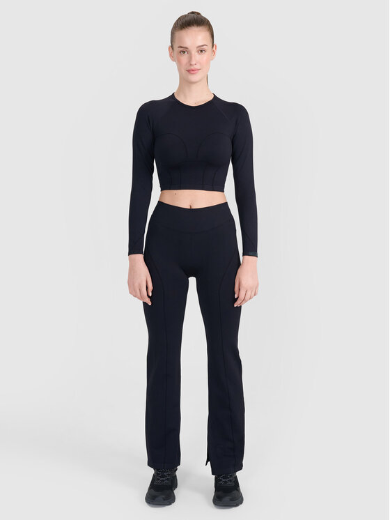 4F 4F Koszulka techniczna TRAINING SEAMLESS Czarny Compression Fit