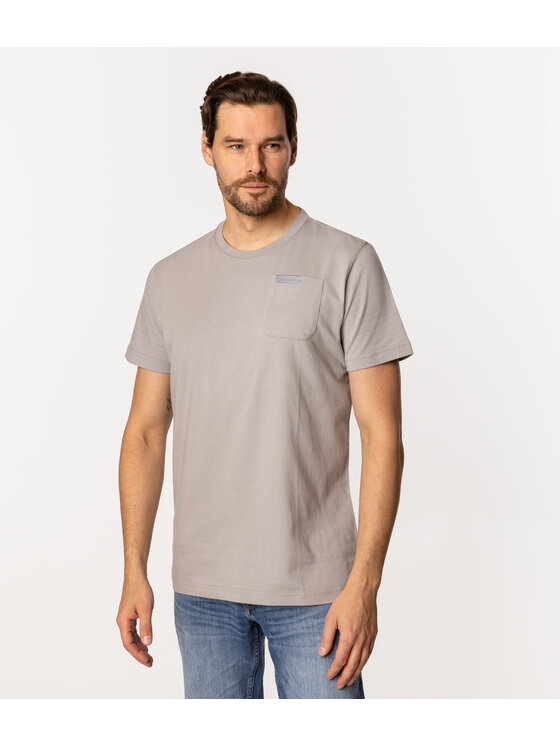Lee Cooper Lee Cooper T-Shirt POCKET 1160 Szary Regular Fit