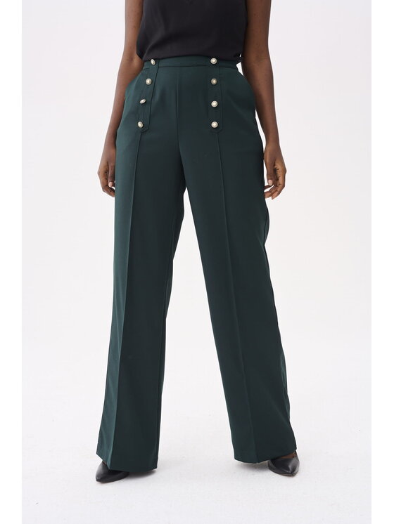 blue shadow blue shadow Spodnie damskie Celia BS Zielony Standard Fit